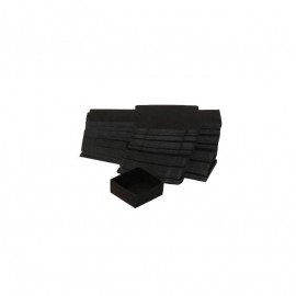 Lot 50 black cardboard boxes modular : 43x43x18mm