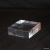 Lotto 10 piedistalli in transparente + 1 vetrina espositiva gratuita 70x70x20mm