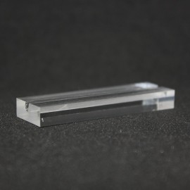 Titular de la tarjeta de cristal acrílico calidad 50x15x6mm x 100 pcs